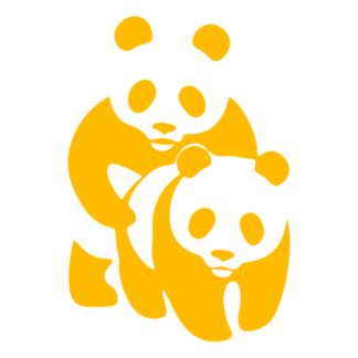 Naughty Panda Decal (Yellow)